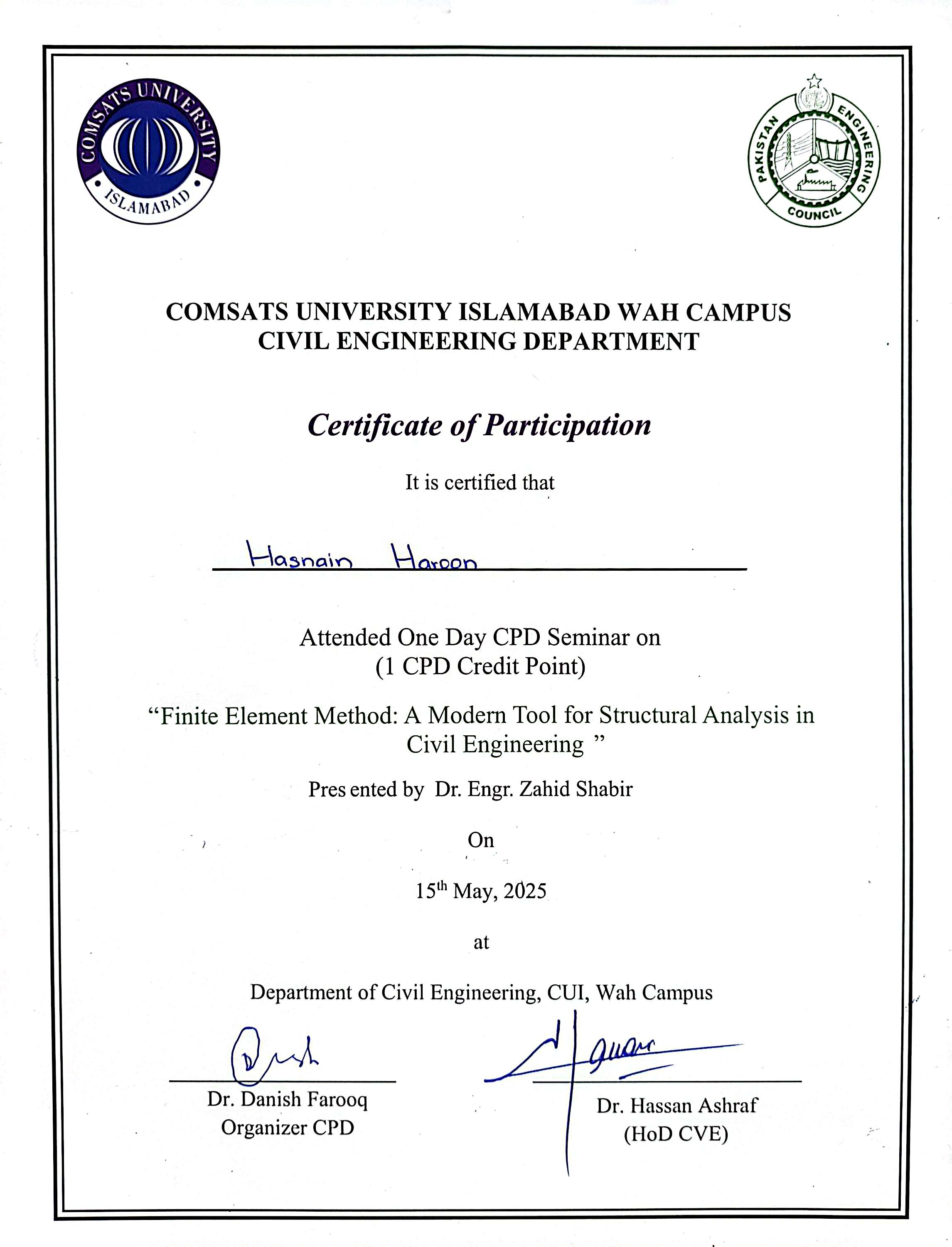 Certificate 11
