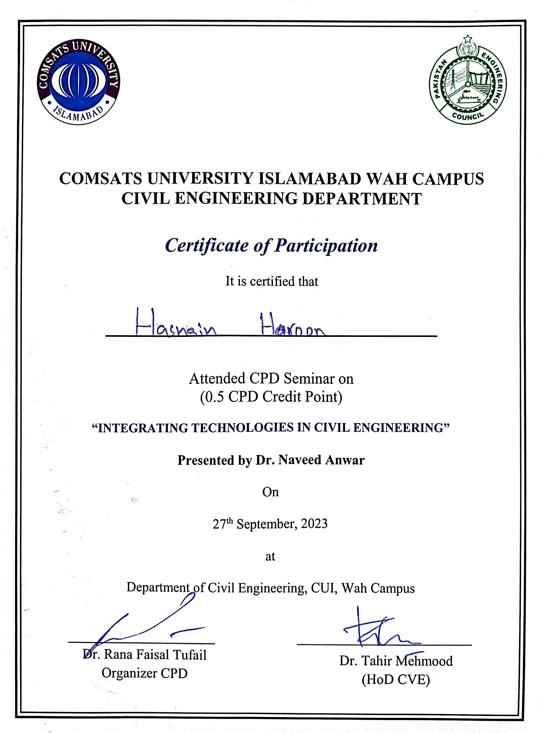 Certificate 15